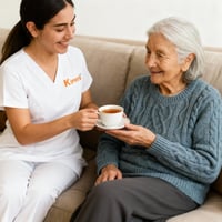 cuidador adulto mayor familia agotada