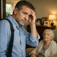 cuidado de una anciana, cuidador de abuelos